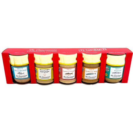 Coffret de 5 rillettes de poissons en verrine