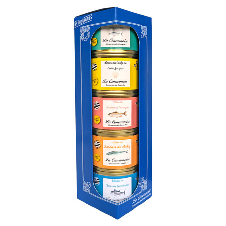 Étui de 5 rillettes de poissons 60-65g