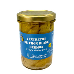 Ventrèche de thon germon à l'huile d'olive - bocal 190g